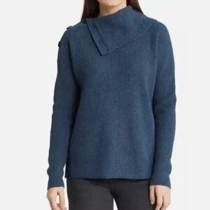 Madewell Button-Shoulder Turtleneck Sweater NWT
